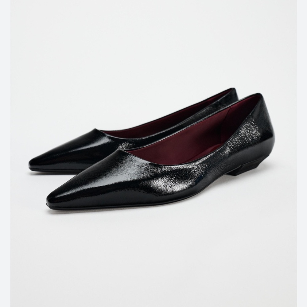 Zara faux Patent leather shoes size 38/7.5